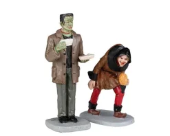 Lemax 22106 - Monster Coffee Break, Set Of 2 - Spooky Town Halloween Village Figurines* Lemax Spooky Town Figurines