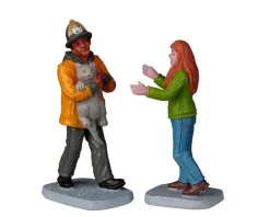 Lemax 22120 - My Hero!, Set Of 2 - Christmas Village Figurines* Lemax Figurines