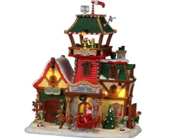 Lemax 25864 - North Pole Control Tower, With 4.5-Volt Adaptor - Santa's Wonderland Christmas Village Houses & Buildings* Lemax Santa's Wonderland