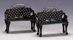 Lemax 34897 - Patio Bench, Set Of 2 - Christmas Village Misc. Accessories* Lemax Misc. Accessories