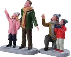Lemax 92770 - People Admiring Fireworks, Set Of 2 - Figurines* Lemax Figurines