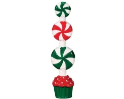 Lemax 74208 - Peppermint Candy Topiary - Sugar N Spice Accessories* Lemax Sugar N Spice Accessories