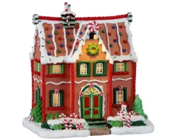 Lemax 15826 - Peppermint House, Battery-Operated (4.5-Volt) - Sugar N Spice Christmas Houses & Buildings* Lemax Sugar N Spice Houses