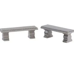 Lemax 74236 - Plaza Bench, Set Of 2 - Misc. Accessories* Lemax Misc. Accessories