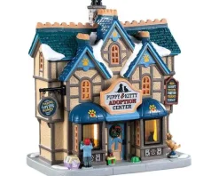 Lemax 95538 - Puppy And Kitty Adoption Center - Caddington Village* Lemax Caddington Village