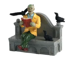 Lemax 12006 - Reading In Peace - Spooky Town Figurines* Lemax Spooky Town Figurines