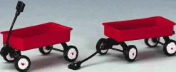 Lemax 44175 - Red Wagons, Set Of 2 - Christmas Village Misc. Accessories* Lemax Misc. Accessories
