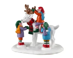 Lemax 33629 - Reindeer Snowman - Santa's Wonderland; Table Pieces* Lemax Table Pieces
