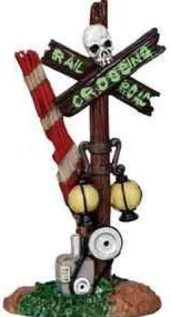 Lemax 24464 - Rotten Railroad Crossing - Spooky Town Halloween Village Accessories* Lemax Spooky Town Accessories