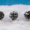 Lemax 14006 - Round Bristle Tree, Set Of 3, Mini - Christmas Village Trees* Lemax Trees