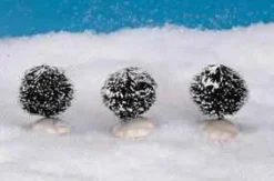 Lemax 14006 - Round Bristle Tree, Set Of 3, Mini - Christmas Village Trees* Lemax Trees