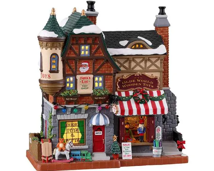 Lemax 15798 - Santa's List Toy Shop - Caddington Village Christmas Houses & Buildings* Lemax Caddington Village