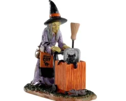 Lemax 02911 - Shopping For Halloween - Spooky Town Figurines* Lemax Spooky Town Figurines