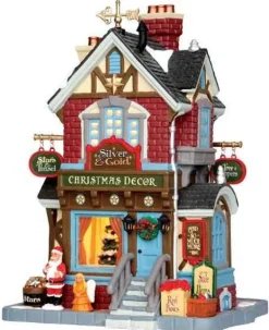 Lemax 45699 - Silver & Gold Shop - Caddington Village Christmas Houses & Buildings* Lemax Caddington Village