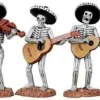 Lemax 12884 - Skeleton Mariachi Band, Set Of 3 - Spooky Town Halloween Village Figurines* Lemax Spooky Town Figurines