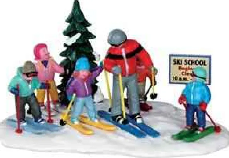 Lemax 33018 - Ski School - Christmas Village Table Pieces* Lemax Table Pieces