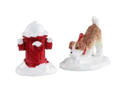 Lemax 14860 - Snow Hydrant, Set Of 2 - Misc. Accessories* Lemax Misc. Accessories