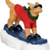 Lemax 42222 - Snowboarding Dog - Christmas Village Figurines* Lemax Figurines