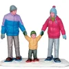 Lemax 52336 - Snowshoe Family - Christmas Figurines* Lemax Figurines