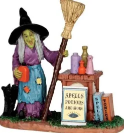 Lemax 42213 - Spells, Potions & More - Spooky Town Halloween Village Figurines* Lemax Spooky Town Figurines