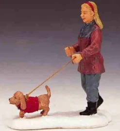 Lemax 22568 - Strolling With Pooch - Christmas Village Figurines* Lemax Figurines