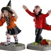 Lemax 02903 - Terrified Trick-Or-Treaters, Set Of 2 - Spooky Town Figurines* Lemax Spooky Town Figurines