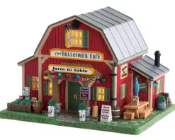 Lemax 85388 - The Buttermilk Cafe (Aa Batteries) - Harvest Crossing* Lemax Harvest Crossing