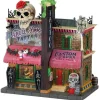Lemax 15751 - The Skull And Rose Tattoo Studio, Battery-Operated (4.5-Volt) - Spooky Town Halloween Village Houses & Buildings* Lemax Spooky Town Houses