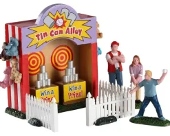 Lemax 93429 - Tin Can Alley, Set Of 7 - Table Pieces* Lemax Table Pieces