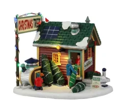 Lemax 25901 - Tiny House Tree Lot, Battery-Operated (4.5-Volt) - Vail Village Christmas Houses & Buildings* Lemax Vail Village
