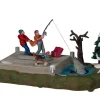 Lemax 24952 - Too Big A Catch, Battery-Operated (4.5-Volt) - Christmas Village Table Pieces* Lemax Table Pieces