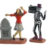 Lemax 12013 - Undead Groove, Set Of 2 - Spooky Town Figurines* Lemax Spooky Town Figurines
