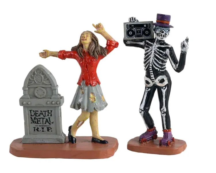 Lemax 12013 - Undead Groove, Set Of 2 - Spooky Town Figurines* Lemax Spooky Town Figurines