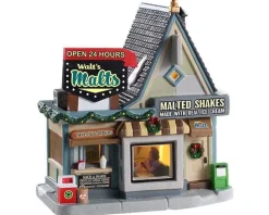 Lemax 95533 - Walt's Malts - Jukebox Junction* Lemax Jukebox Junction
