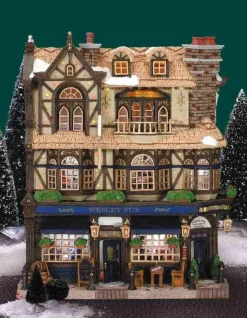 Lemax 45099 - Wesley Pub, Battery-Operated - Christmas Village Facades* Lemax Facades