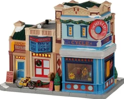 Lemax 25891 - Wheelie's Cycle And Skate Shop - Caddington Village Christmas Houses & Buildings* Lemax Caddington Village