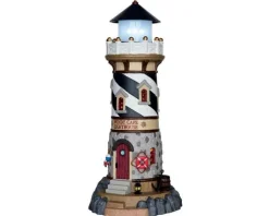 Lemax 65157 - Windy Cape Lighthouse, Battery-Operated (4.5 Volts) - Plymouth Corners* Lemax Plymouth Corners