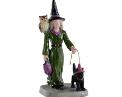 Lemax 02906 - Witch Shopping - Spooky Town Figurines* Lemax Spooky Town Figurines