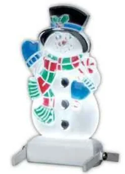 Lemax 04242 - Yard-Light Snowman, B/O (4.5V) - Christmas Village Accessories* Lemax Misc. Accessories
