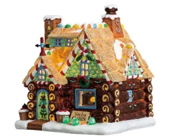 Lemax 75178 - Yule Log Cabin, Battery-Operated (4.5V) - Sugar N Spice Houses* Lemax Sugar N Spice Houses