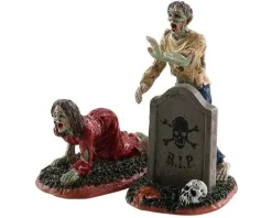 Lemax 82567 - Zombies, Set Of 2 - Spooky Town Figurines* Lemax Spooky Town Figurines