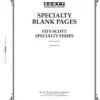 Scott Blank Pages Specialty Border (20 Pages)* Stamp Supplies